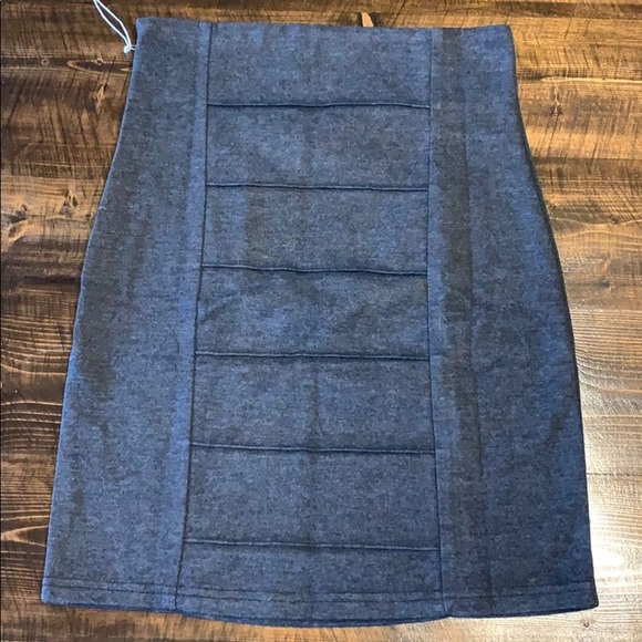 NWT!  Line & Dot black / charcoal grey skirt - Picture 2 of 5